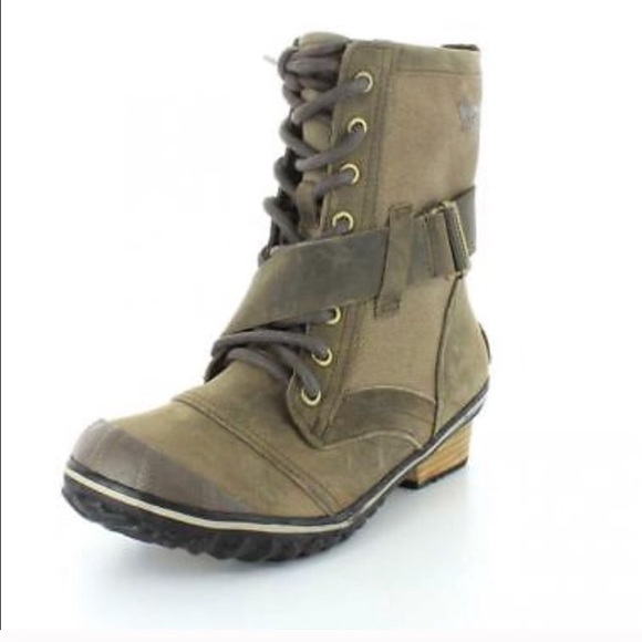 SOREL SLIMBOOT LACE WOMEN'S MAJOR LEATHER BOOTS - Picture 1 of 8